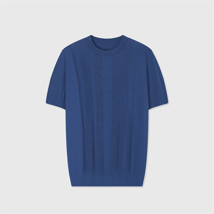 hermes vibration crew neck short sleeve knit sweater
